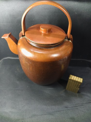 Hammered copper tea utensils - hammered,