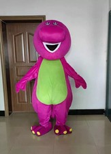 2025 Christmas Barney The Dinosaur Mascot Costume Party Suit Dress Adult Outfit