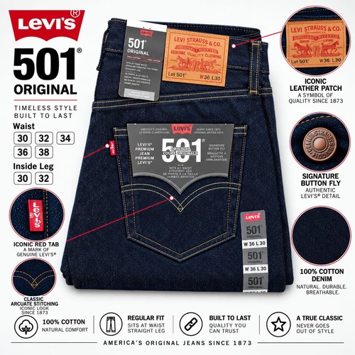 Premium levis 501 mens - levis,