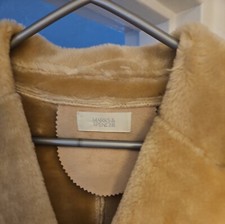 ladies sheepskin M&S coat