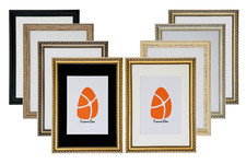A2 A3 A4 A5 ORNATE 8 Colours Picture Frame Photo Poster Frames Black White Mount