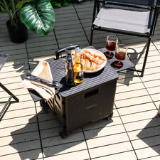 Folding Grocery Cart Extendable Cover Picnic Boot Cart Storage Stair Climbing