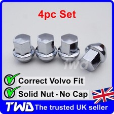 4x CHROME ALLOY WHEEL NUTS FOR