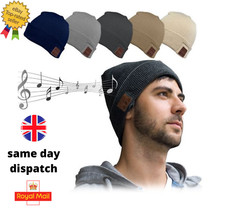 UK Bluetooth Wireless Smart Beanie Hat Cap Hands free Music Headphone Speaker