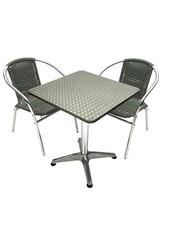 Grey rattan garden furniture - rattan,