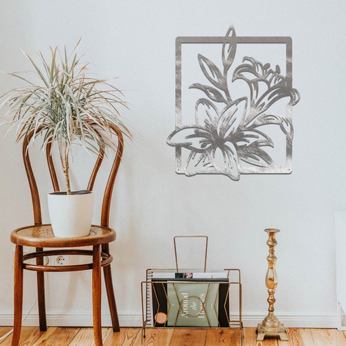 Modern metal art wall - modern, hanging