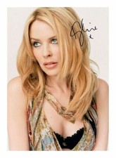 KYLIE MINOGUE AUTOGRAPH SIGNED