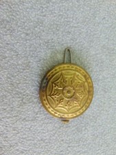 EARLY 1800'S ANTIQUE PILLAR SCROLL OGEE LARGE SHELF MANTLE CLOCK PENDULUM PARTS