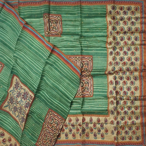 Vintage green sarees 100 - vintage,