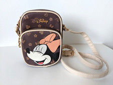Disney / Primark - Minnie Mouse Brown Crossbody Bag / Phone Holder