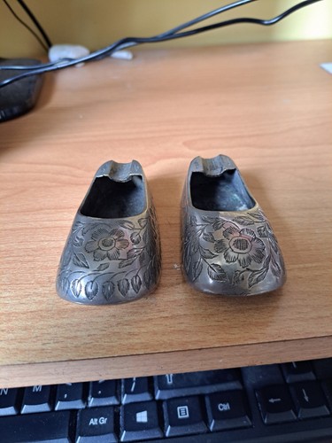 Pair indian silver - silver, coloured