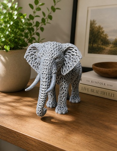Elegant elephant sculpture - elegant,
