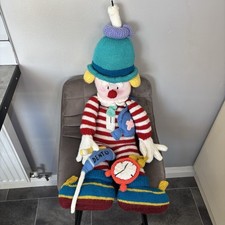 Large Handmade Knitted Clown