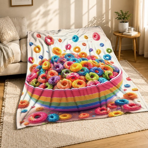 Rainbow cereal bowl - cereal,