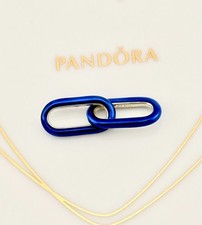 New 100% Genuine Pandora ME Silver Styling Electric Blue Double Link 799663C01