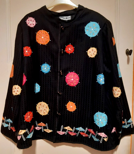 Indigo moon ladies embroidered - indigo,
