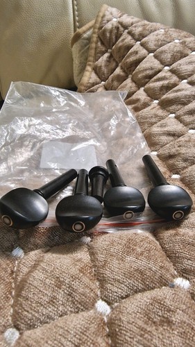 New violin ebony - pegs, and