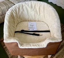 Amazon Dog Car Seat, Pet Car Booster, Beige/Tan, Very Good Condition