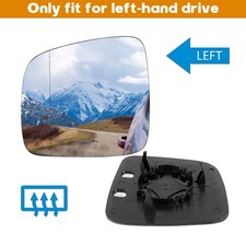Left N/S Door Wing Mirror Glass Heated Convex LHD For VW Caddy III MPV 2004-2010