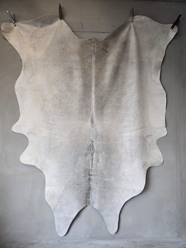 Cow hide rug white - , grey