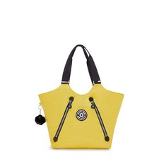 Kipling NEW CICELY Medium Tote with Zipped Closure - Heritage Sun RRP £93