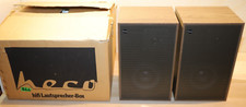 2 x Speaker Box HECO HS 100, Walnut Brown, Vintage Speakers New, Original Packaging