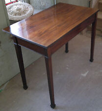 Antique Regency Inlaid Flame Mahogany Writing Side Table Desk Hall Occasional
