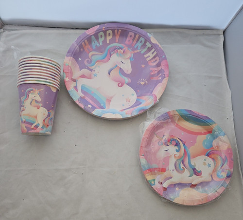 Unicorn party plates and - party,