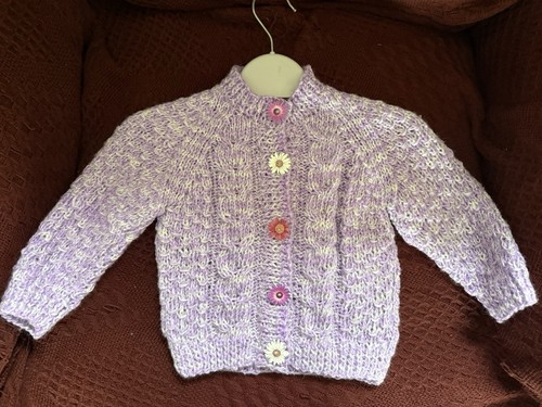 Brand new hand knitted purple - knitted,