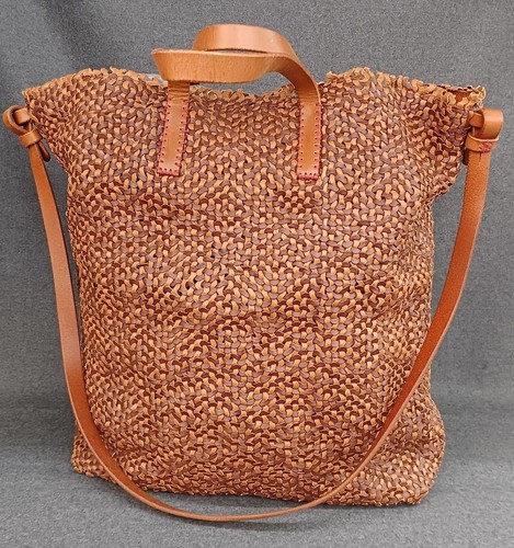 Henry cuir woven brown leather - cuir,