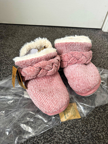 Dunlop girls pink faux fur - faux,