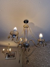 Pair Stunning Dunelm Champagne Chandelier Ceiling Lights