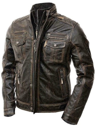 Men motorcycle distressed - motorcycle,