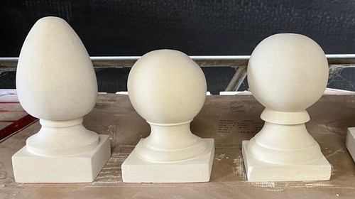 Maltese limestone finials - limestone,