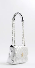 River Island Silver quilted