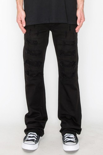 Bootcut rip repair colored - rip,