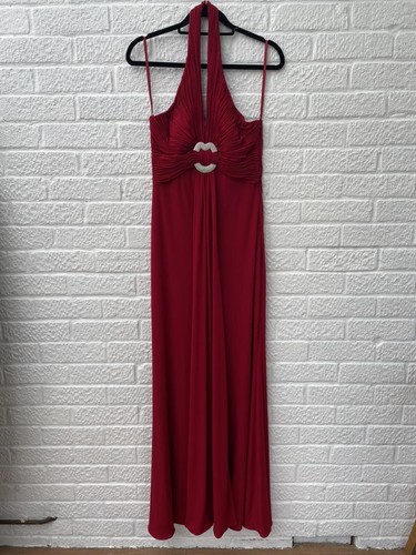 Jovani deep red full length - red,