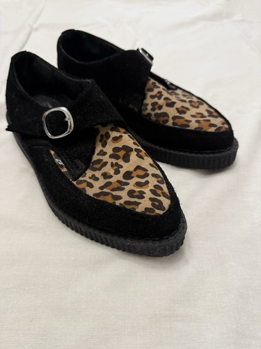 Black suede leopard - t.u.k,