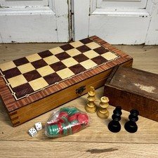Vintage Folding Chess Board