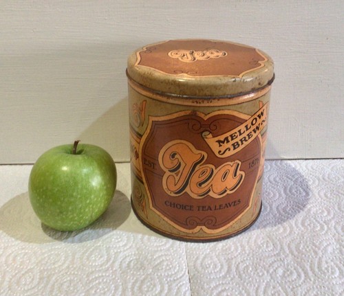 Vintage 1960s 70s tea caddy - vintage, 1960s/70s