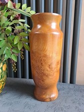LARGE Burr Elm Vessel/Vase By Fred Barns Hand Turned 31cm Tall