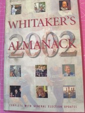 The whitakers almanac 2002 - almanac,