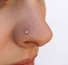 Real 0.03 Ct Diamond Nose Stud