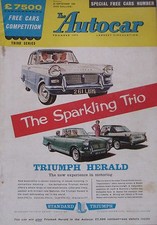 Autocar 23/9/1960 featuring