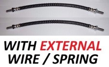 (x2) FORD Zephyr Zodiac Mk4 MkIV (V4 & V6)  FRONT BRAKE HOSES PIPES  (1966- 72) 