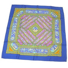 Hermes Scarf Carre 90 Silk QALAMDAN Multicolor Box