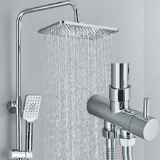 Chrome Exposed Shower Twin