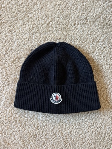 Moncler black beanie - moncler,