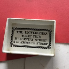 The Universities Toilet Club London England Portmeirion Soap Pin Trinkit Dish