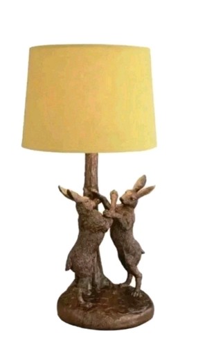 43cm boxing hare table - table, lamp